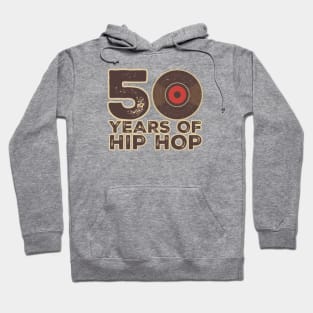 50 Years Of Hip Hop - music lovers vintage Hoodie